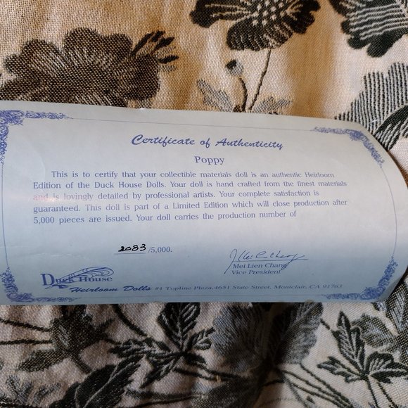 Duck House Toys 4 Duck House Heirloom Porcelain Tassel Doll Fantasy